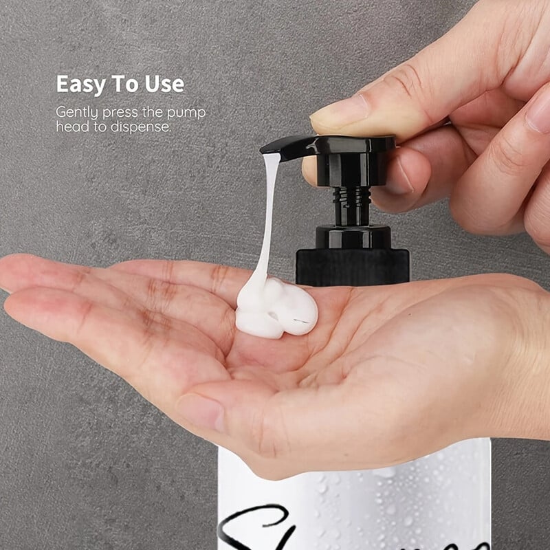 3tk seebi dosaator vannitoa šampoon dušigeeli pudel korduvtäidetav seebi vedeliku säilituskonteiner 500 ml