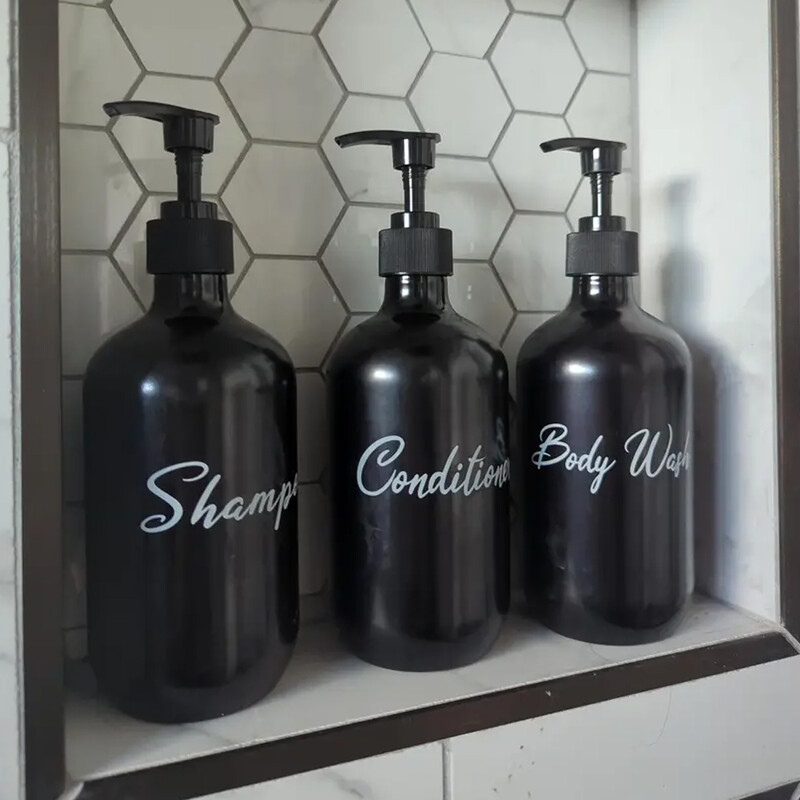 3tk seebi dosaator vannitoa šampoon dušigeeli pudel korduvtäidetav seebi vedeliku säilituskonteiner 500 ml