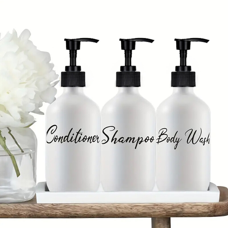 3tk seebi dosaator vannitoa šampoon dušigeeli pudel korduvtäidetav seebi vedeliku säilituskonteiner 500 ml