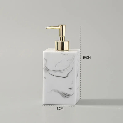 Viešbučio rankų dezinfekavimo priemonės buteliukas marmurinis kvadratinis dervos muilo dozatorius Kelioninis nešiojamasis losjono buteliukas šampūno buteliukas vonios kambario priedas