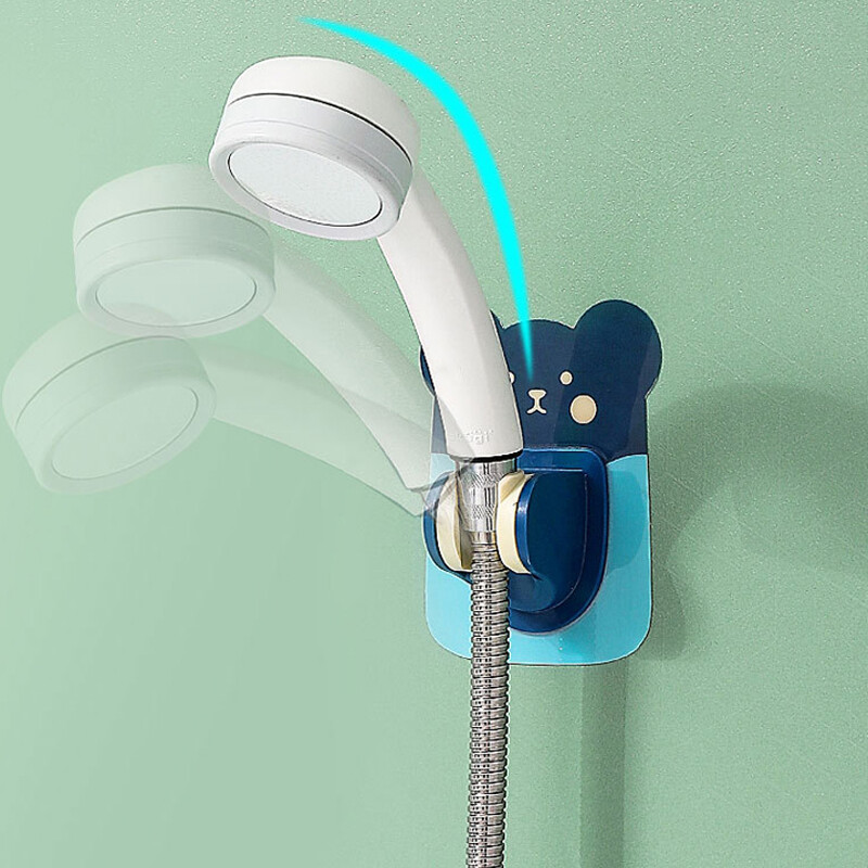 Universaalne reguleeritav dušipea hoidik Vannitoa kinnitus Stabiilne pöörlemine isekleepuv multifilmi dušihoidja lapse lemmikloomale