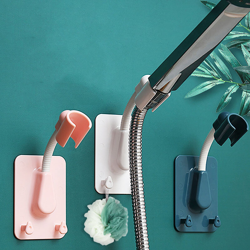 Konksudega reguleeritava isekleepuva auguvaba hoidikuga dušipea kronstein seinale kinnitatav dušikronstein vannitoatarvikud