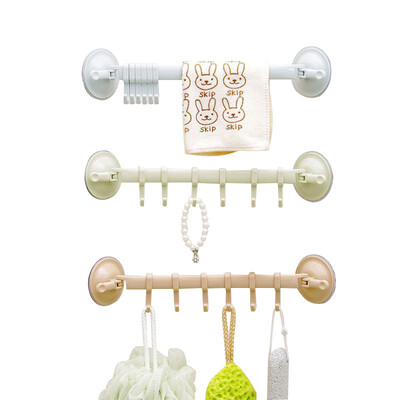 Reguleeritav 6 konksu topelt iminapaga käterätikuivati nagi rippuvad riiulid hoidikud luku tüüp imiku Vannitoa konksu korraldaja U3