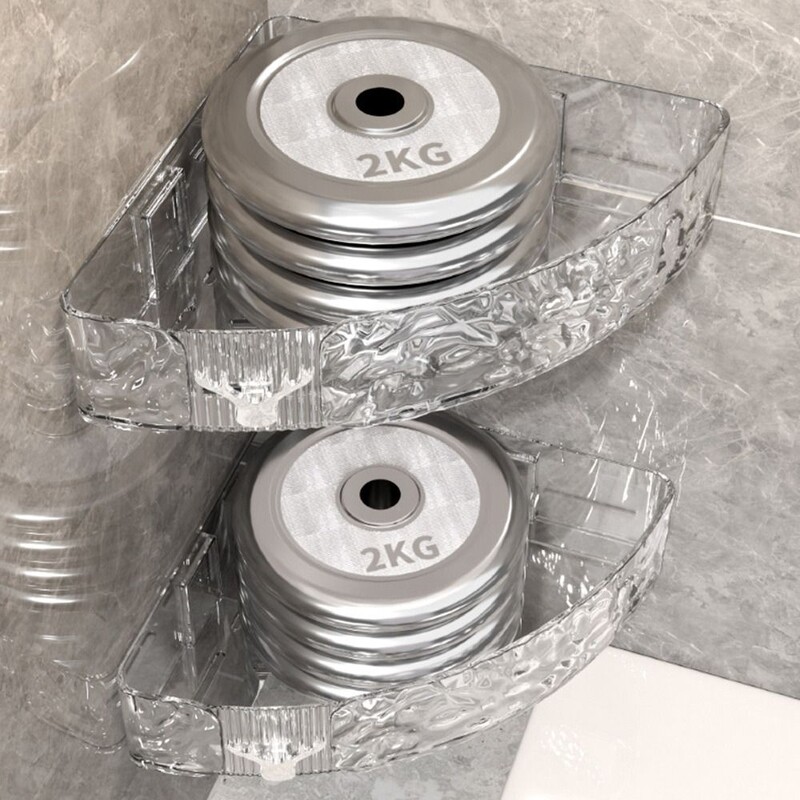 Water Ripple Vannitoa hoiustamisrest Uus paksendav plastik dušigeel hoiurest Punch Tasuta seinahoidik Vannituba