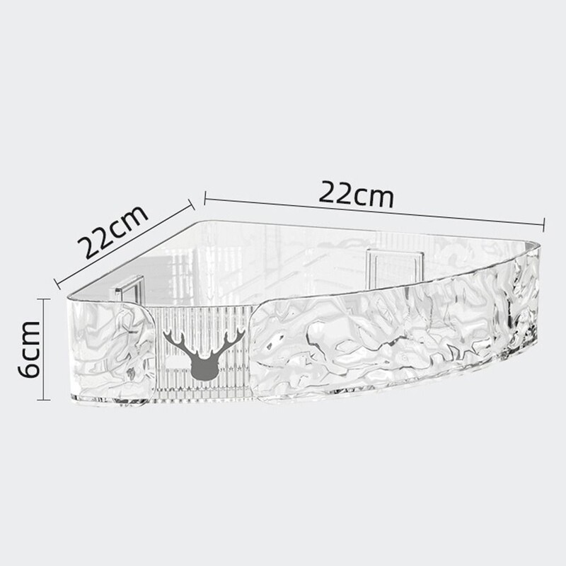 Water Ripple Vannitoa hoiustamisrest Uus paksendav plastik dušigeel hoiurest Punch Tasuta seinahoidik Vannituba