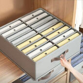 Organizator za odjeću u dva reda Kutije Ormari za spavaću sobu Ladice Organizator Za donje rublje Čarape Hlače Kutija za pohranu Organizator ormara