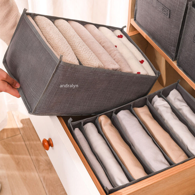 Garderoba Organizator haine pantaloni blugi Cutie de depozitare dulap sertare Organizator pentru lenjerie intima sutien șosete tricouri organizatoare depozitare