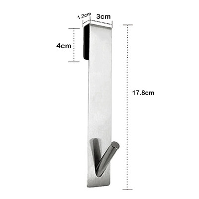 Ușă peste sticlă din oțel inoxidabil Ușă de duș din spate Suport pentru prosoape de duș în formă de S Cârlige pentru suport pentru umeraș pentru halat de baie