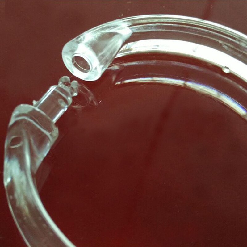 Cârlig pentru perdea de duș cu inel O din plastic. Cârlig pentru perdea de duș de culoare transparentă.