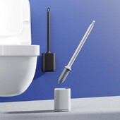 BRUSHZAZA uus täiendus, must plastist loominguline majapidamisvannitoa seinale kinnitatavad puhastusharjad Puhastusvahend hoidikutega tualetthari