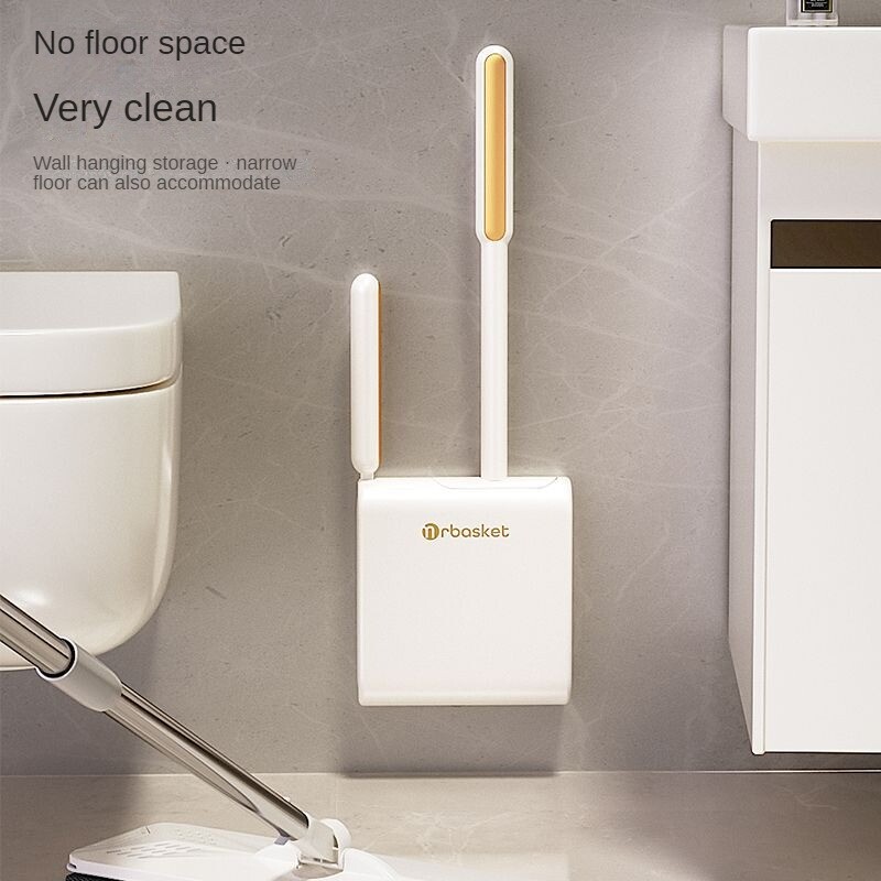 Tualetthari Luksusliku stiiliga majapidamine ilma surnud nurgata seinale kinnitatud silikoonist pika käepidemega, ilma augustamiseta puhastamiseta topeltharjapea