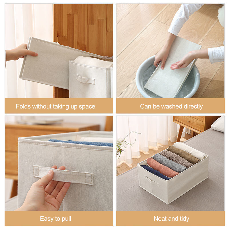 Összehajtható farmer pulóver Tároló szekrény Szervező Ruhadobozok Diákkollégiumi Ruhásszekrény Póló Nadrág Ruha Elválasztó doboz
