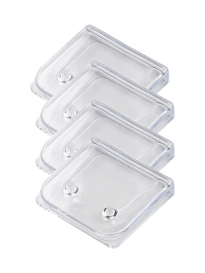 1/4 vnt. dušo užuolaidų segtukai, kabliukų laikiklis, apsaugantis nuo purslų, vėjui atsparūs dušo užuolaidų segtukai, skirti dušo šoniniams vonios kambario priedams