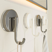 Siurbtuko kablys, daugkartinio naudojimo, didelio našumo vakuuminio siurbimo puodelio kabliukas, stiklinis virtuvinio vonios rankšluosčio kabliukas