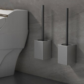 Suport perie de toaletă Accesorii pentru toaletă montat pe perete Perie de curățare pentru baie Perie de toaletă din aliaj de aluminiu pentru curățare depozitare