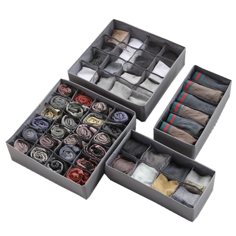 Kodu aluspesu hoiukast 6 kambriga kokkupandava riidekapi sahtliga Polüester Lihtne korraldada ilma katteta