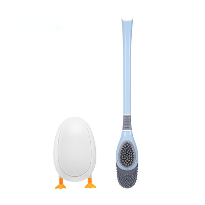Perie de toaletă Perie de silicon Fără perforare Curățare de toaletă Agățat de perete de toaletă Curățare accesorii pentru baie Accesorii pentru set de toaletă