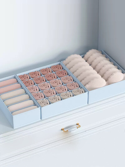 3kom/Set -Donje rublje Grudnjak Čarape Kutija za pohranu Organizator za odjeću Kutija za ormarić Organizator za ladice Organizator za donje rublje Kutija za odlaganje Ormar Organi