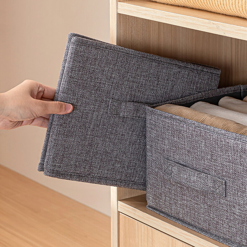 Didelė trimatė drabužių spinta audinio laikymo dėžutė rūbų džinsų laikymo dėžutė stalčiaus tipo buitinė sulankstoma laikymo dėžutė