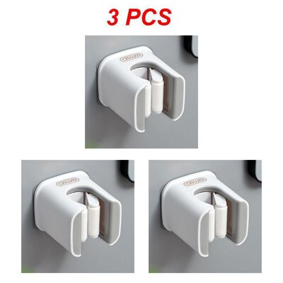 Mopihoidja Isekleepuv harjaalus Seinale paigaldatav mopi tugi pühkimishari konks Hoiukorraldaja Vannitoa köögitarvikud