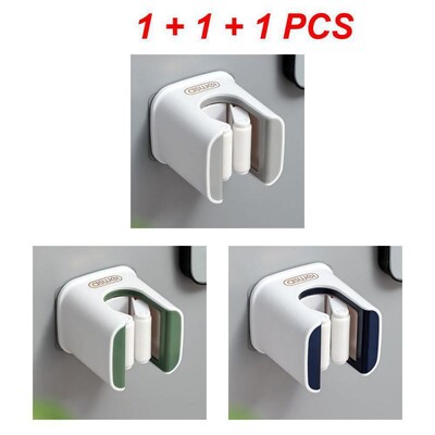 Mopihoidja Isekleepuv harjaalus Seinale paigaldatav mopi tugi pühkimishari konks Hoiukorraldaja Vannitoa köögitarvikud