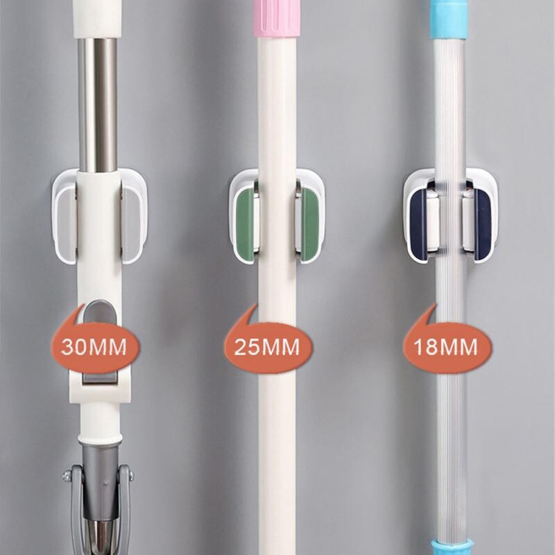 Mopihoidja Isekleepuv harjaalus Seinale paigaldatav mopi tugi pühkimishari konks Hoiukorraldaja Vannitoa köögitarvikud