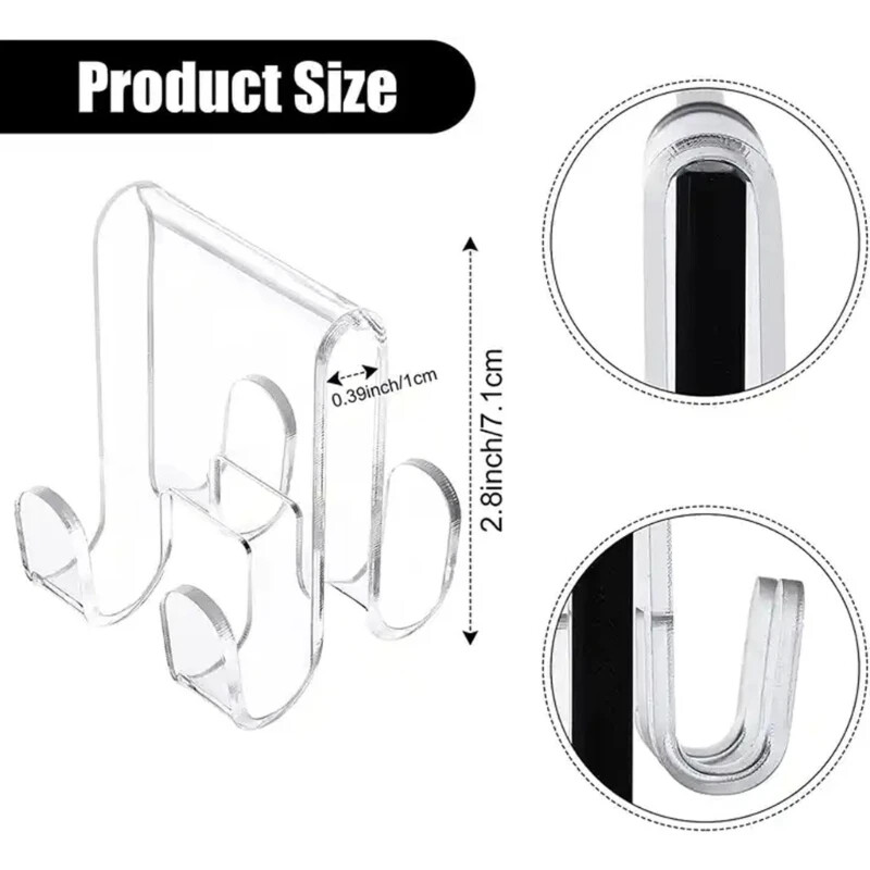 Γάντζος πόρτας ντους Ακρυλική κρεμάστρα μπάνιου Βολική λύση αποθήκευσης για μπουρνούζια και κρεμάστρες πετσετών ρούχων