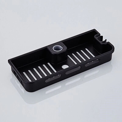 Modele noi Raft de duș extensibil Raft de baie fără găurire Tavă de șampon Suport de depozitare pentru duș Accesorii de baie