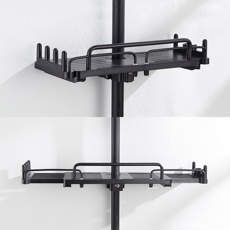 Modele noi Raft de duș extensibil Raft de baie fără găurire Tavă de șampon Suport de depozitare pentru duș Accesorii de baie