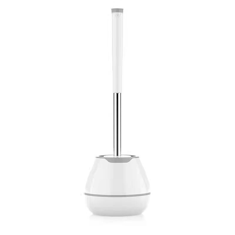 Perie de toaletă Detergent pentru toaletă Suport de pardoseală cu peri din silicon Set de perii pentru bol pentru curățare baie cu pensetă Accesorii pentru baie