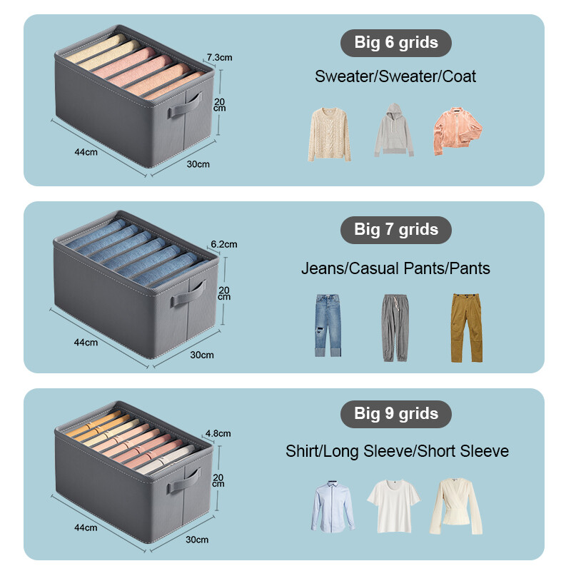 Apatiniai marškinėliai megztiniai laikymo spintelės stalčių tvarkyklės storos kelnės Drabužių laikymo dėžutė Drabužių spinta Drabužių laikymo organizatorius