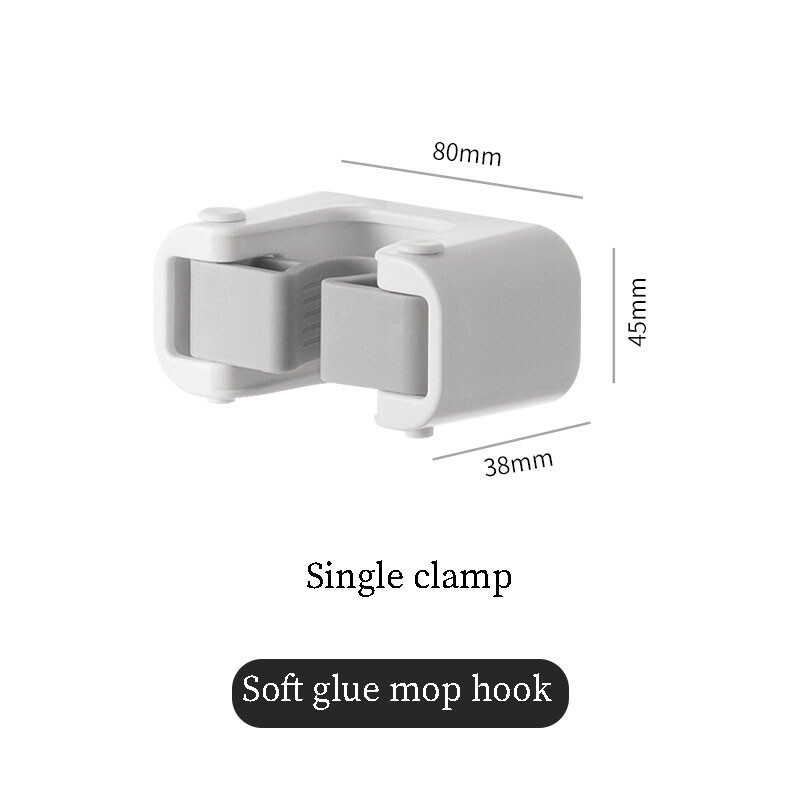 1/2 pakk mopiharja hoidja nagi haaratsid Klambrid seinakinnitus kodumasin mitmeotstarbelised konksud köök vannitoa korraldaja