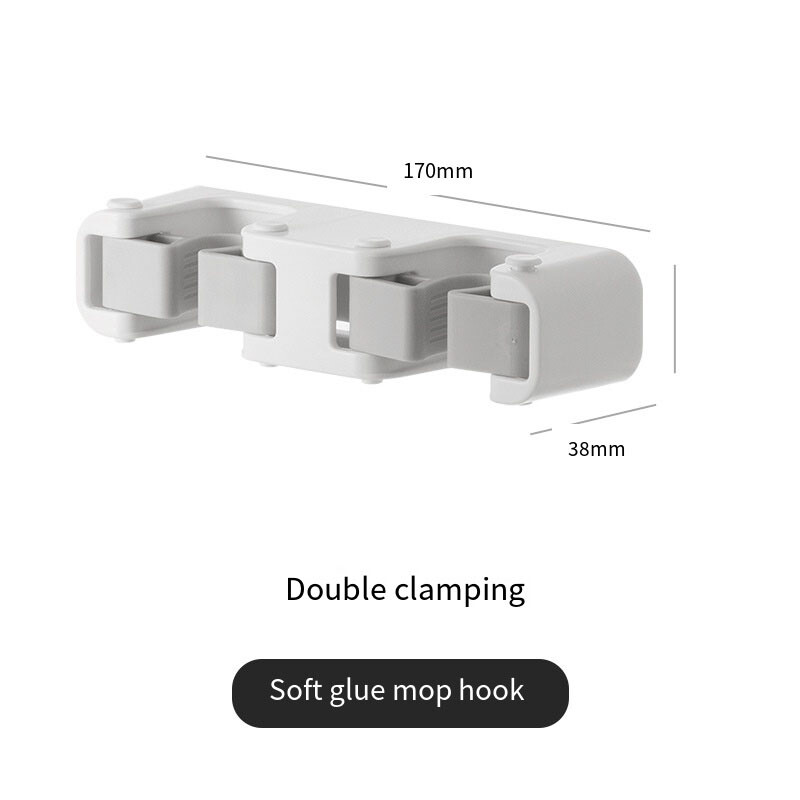 1/2 pakk mopiharja hoidja nagi haaratsid Klambrid seinakinnitus kodumasin mitmeotstarbelised konksud köök vannitoa korraldaja