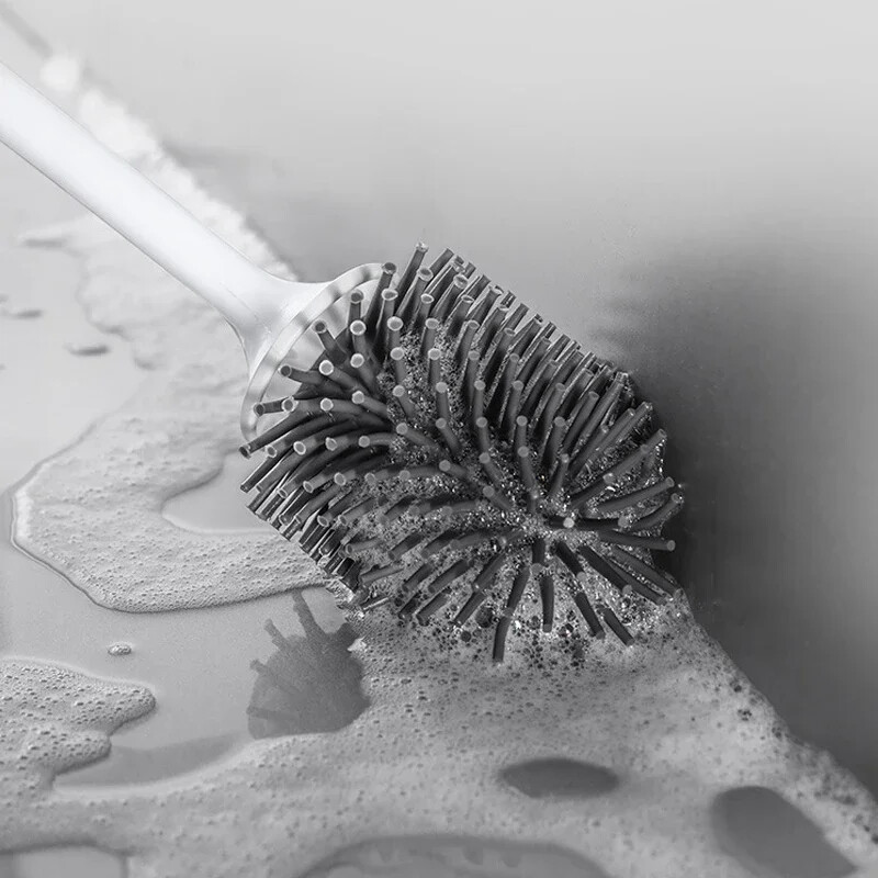 Silikoonist WC-hari Seinale paigaldatavad puhastusvahendid Täitevedelik No Dead Corners WC-hari Kodu Vannitoatarvikute komplekt