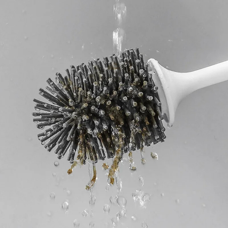 Silikoonist WC-hari Seinale paigaldatavad puhastusvahendid Täitevedelik No Dead Corners WC-hari Kodu Vannitoatarvikute komplekt