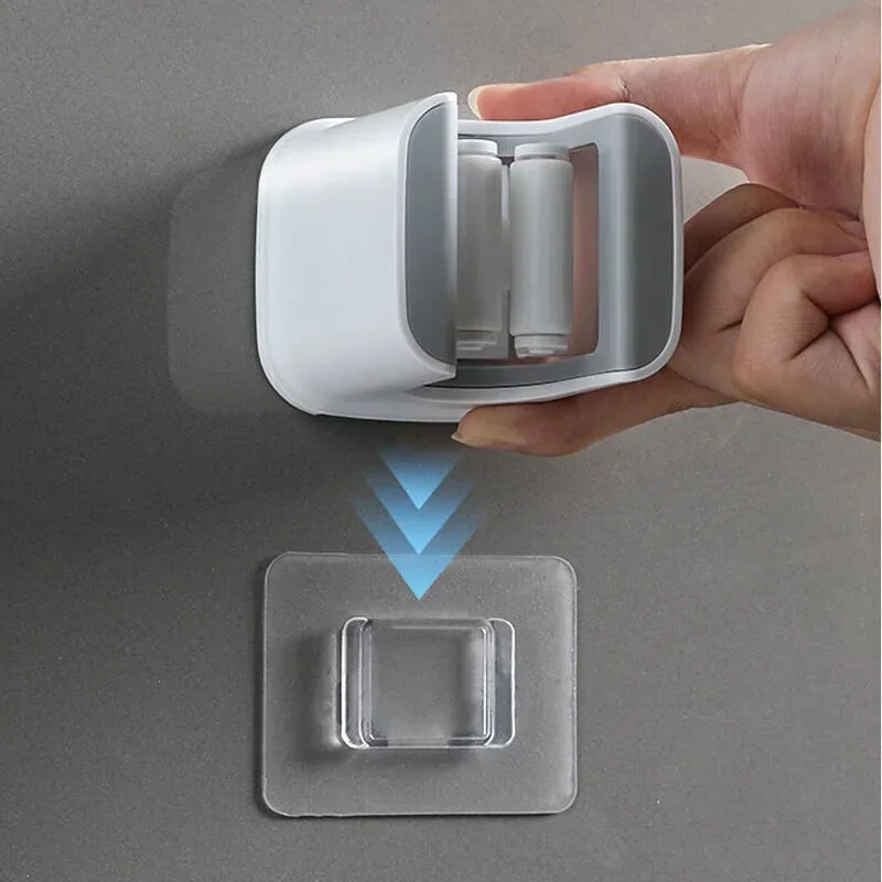 Στήριγμα σφουγγαρίστρας Αυτοκόλλητη βάση σκούπας Επιτοίχια στήριξη σφουγγαρίστρας Βούρτσα σκουπίσματος Γάντζος αποθήκευσης Organizer μπάνιου Αξεσουάρ κουζίνας