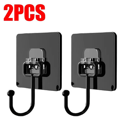 20/1 vnt Lipnus kabliukas vandeniui atsparus PVC tvirtas metalinis kablio sieninis laikiklis durų rankšluosčių kabykla Virtuvės vonios kambario laikymo organizatorius