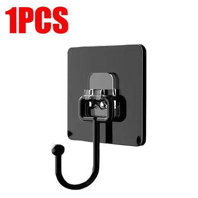 20/1 vnt Lipnus kabliukas vandeniui atsparus PVC tvirtas metalinis kablio sieninis laikiklis durų rankšluosčių kabykla Virtuvės vonios kambario laikymo organizatorius