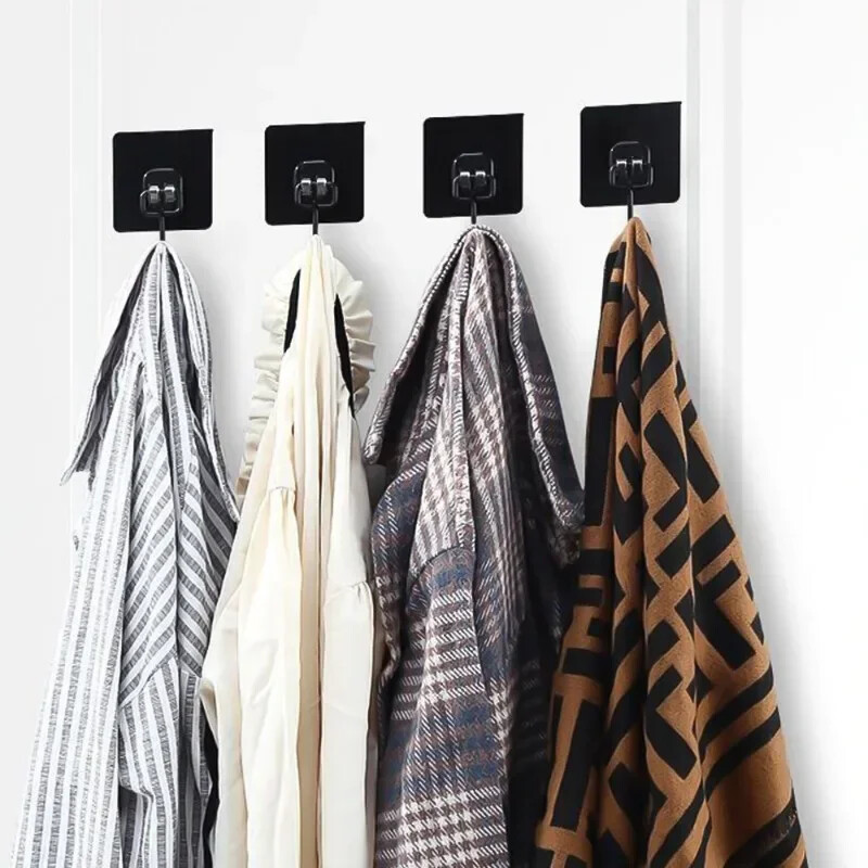 20/1 tk isekleepuv konks veekindel PVC tugevast metallist konksu seinahoidik ukse käterätikuivati köök vannitoa hoiustamise korraldaja