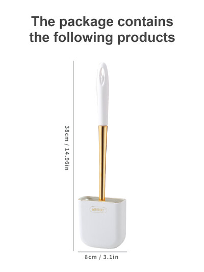 WORTHBUY silikoninis tualeto šepetys su nutekėjimo pagrindu, montuojamas ant sienos, nuimamas tualeto valymo šepetys su ilga rankena Vonios kambario priedai