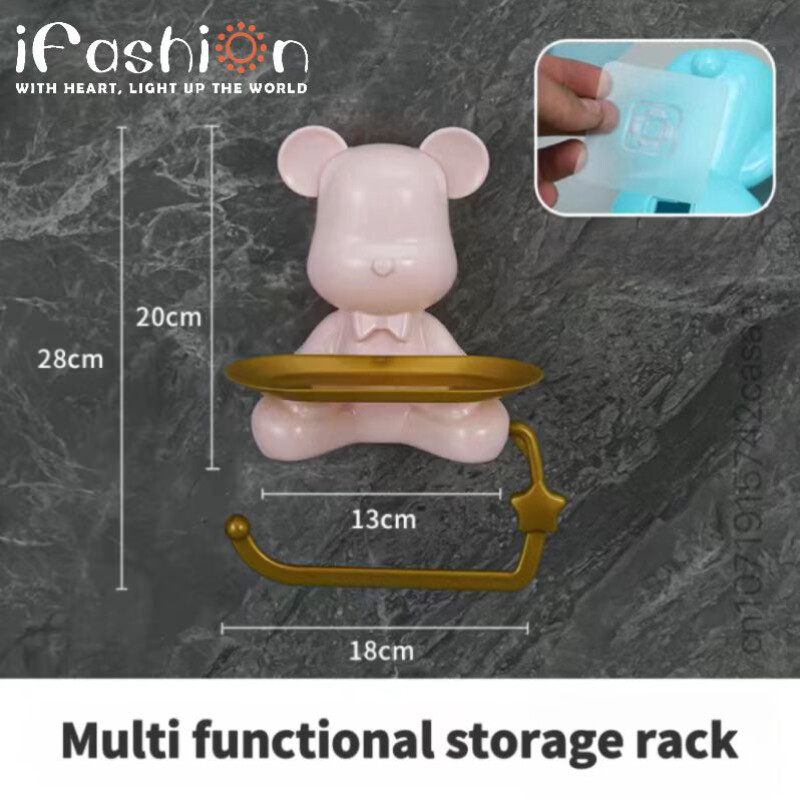 Plastikust multifilmi karukuju paberirull vannitoarullihoidja jaoks, laste käterätikuhoidja pliiatsihoidja ja elutoa kaunistus