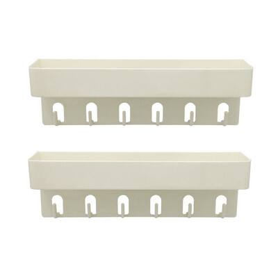 Multifunktsionaalne vannitoa hoiuriiul kleepuvate konksudega puurimise vältimiseks