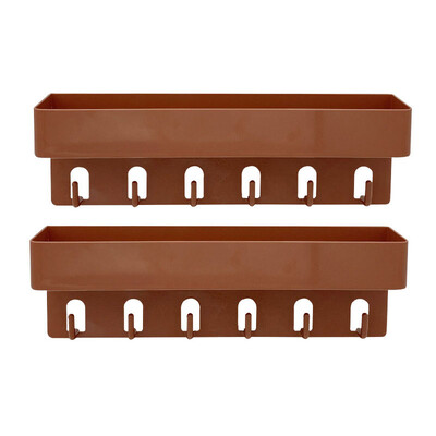 Multifunktsionaalne vannitoa hoiuriiul kleepuvate konksudega puurimise vältimiseks