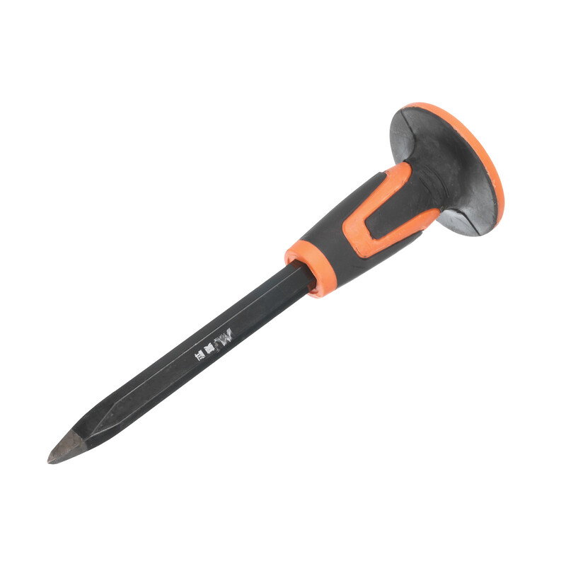 Müüritise peitel 9,8" 11,8" terava otsaga kivi 9,7" 11,4" lameda peaga kivimördiga kivitellistest peitel käekaitsega