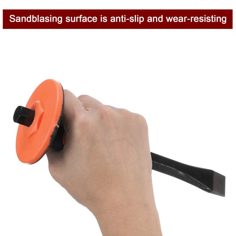 Müüritise peitel 9,8" 11,8" terava otsaga kivi 9,7" 11,4" lameda peaga kivimördiga kivitellistest peitel käekaitsega