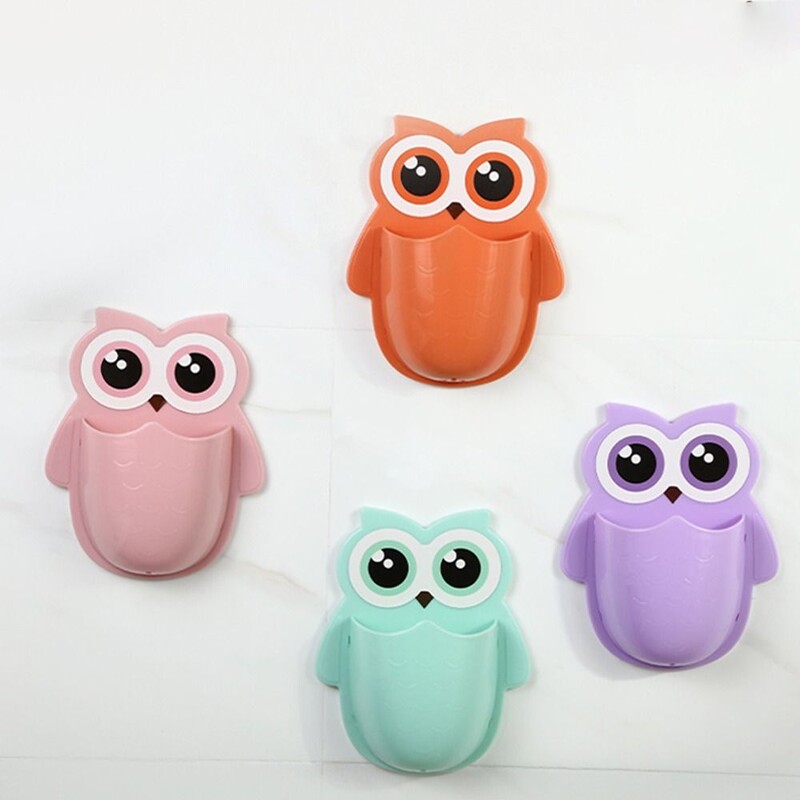 Dantų šepetėlio laikiklis Buitinė sienelė Lipni besiūlė pelėdų laikymo lentynėlė Barzdaskutė Organizatorius Nutekėjimo lentyna Vonios kambario priedai