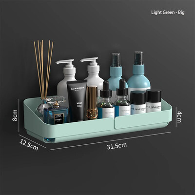 2024 Uus hoiuresti riiul seinavürtside organiseerija kosmeetika jaoks Vannituba ilma puurimiseta Köök Mugav dušitarvik