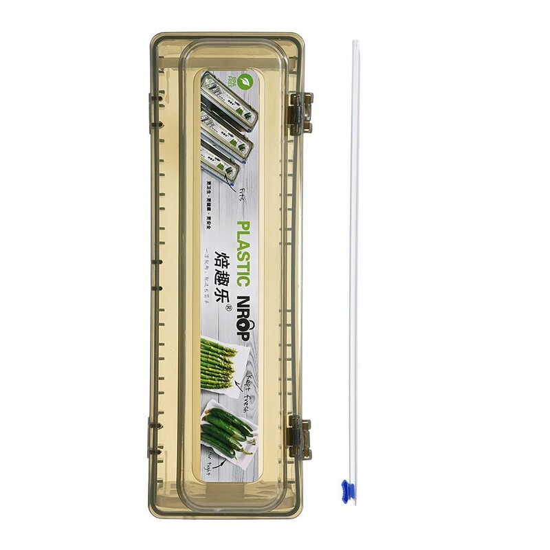 Dispenser de folie de plastic Fixare folie de tăiere pentru folie alimentară Înveliș alimentar Dispenser ascuțit din plastic Cutter Organizator Accesorii pentru unelte de bucătărie