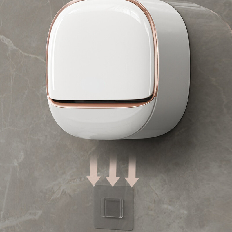 Cutie de săpun pentru scurgere de baie Cutie de săpun ABS montată pe perete cu capac Vase de săpun vase Cutie de depozitare pentru vase Organizator de călătorie Cutie de depozitare