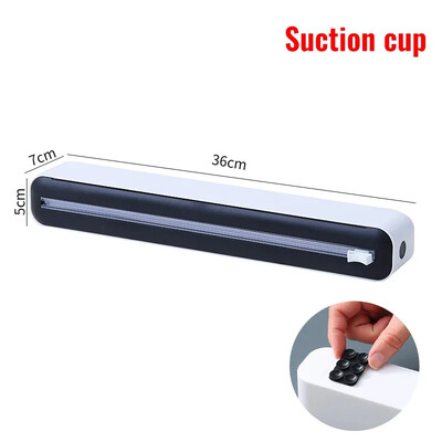 2-ühes toidukile jaotur Magnetümbris jaotur koos lõikuriga hoiukarbiga Alumiiniumfooliumist veniv kilelõikur Köögitarvikud